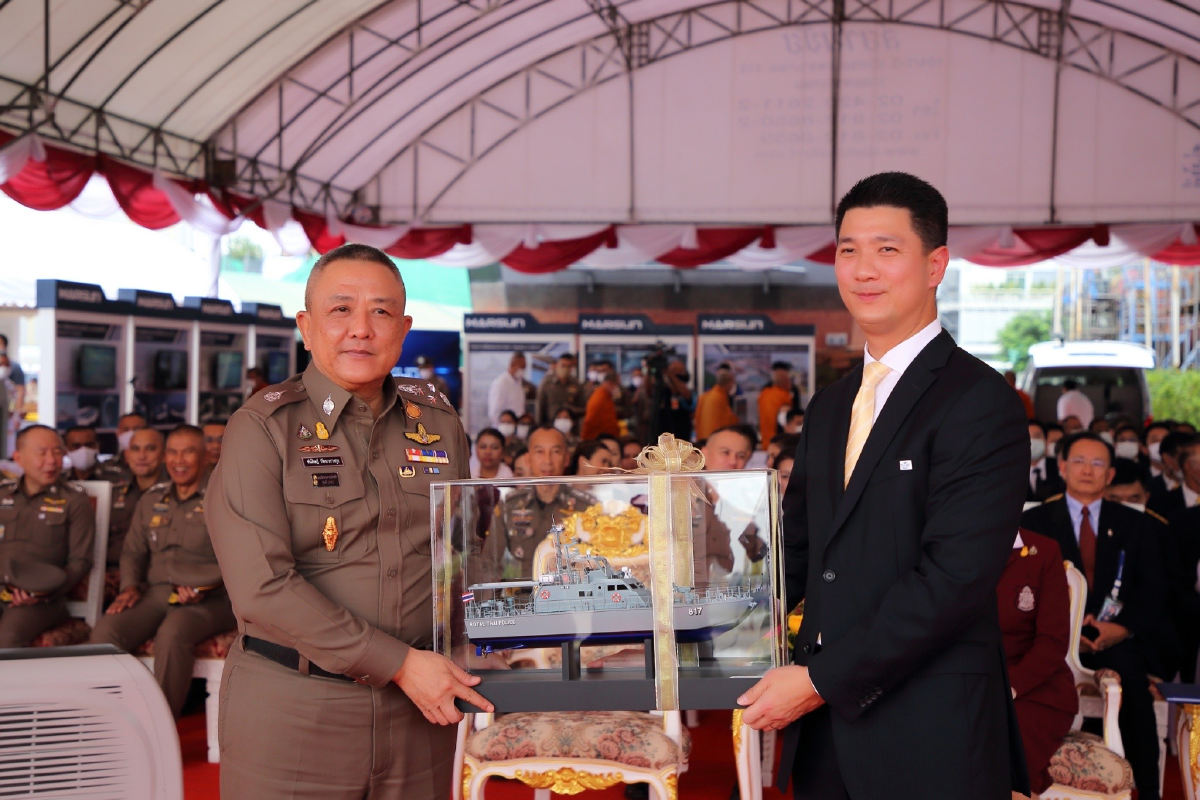 เรือตำรวจตรวจการณ์ลำใหม่ ได้ฤกษ์ลงน้ำ พร้อมลุยทุกภารกิจ