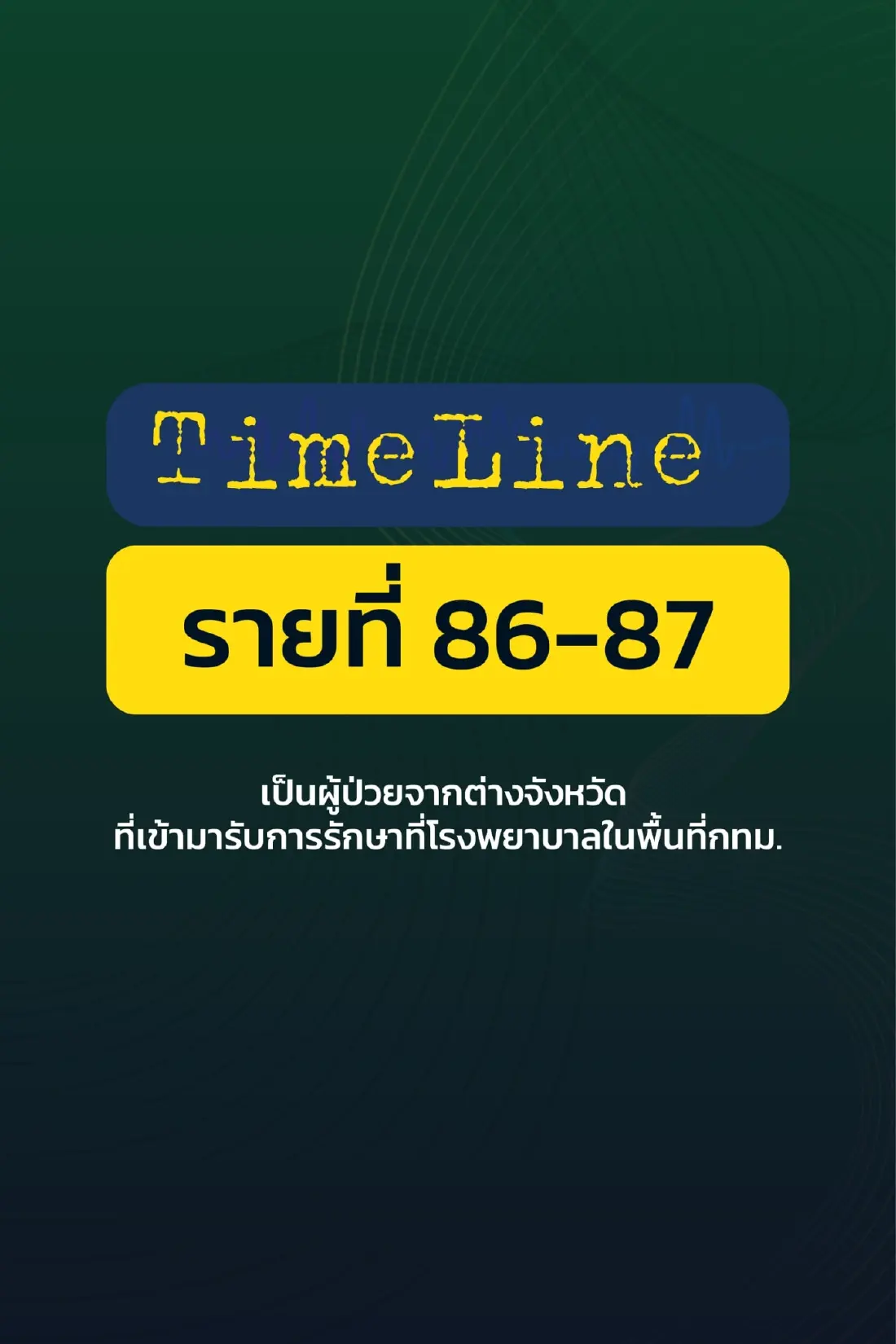 เปิดไทม์ไลน์ ผู้ติดเชื้อโควิดใน กทม. พบไปดูคอนเสิร์ต อัสนี วสันต์