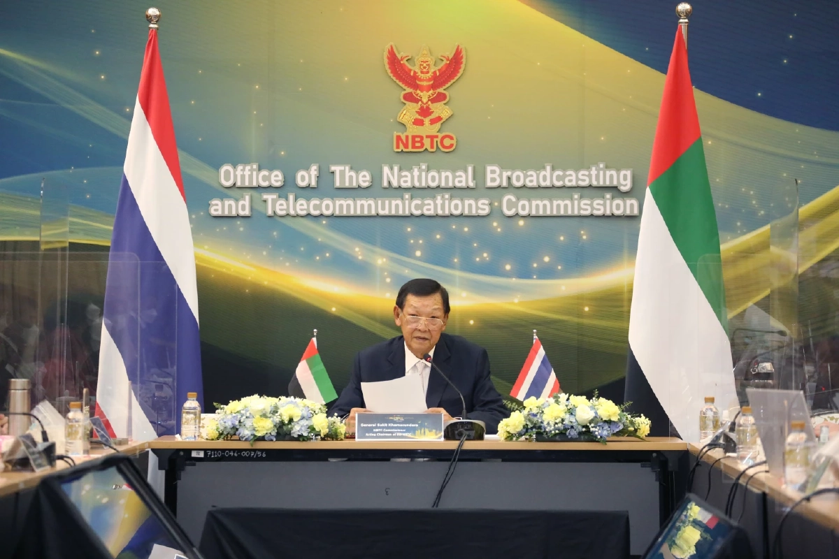 สำนักงาน กสทช. และหน่วยงาน Telecommunications and  Digital Government Regulatory Authority (TDRA) สาธารณรัฐอาหรับเอมิเรตส์ ประชุมทวิภาคีในรูปแบบ Virtual Meeting