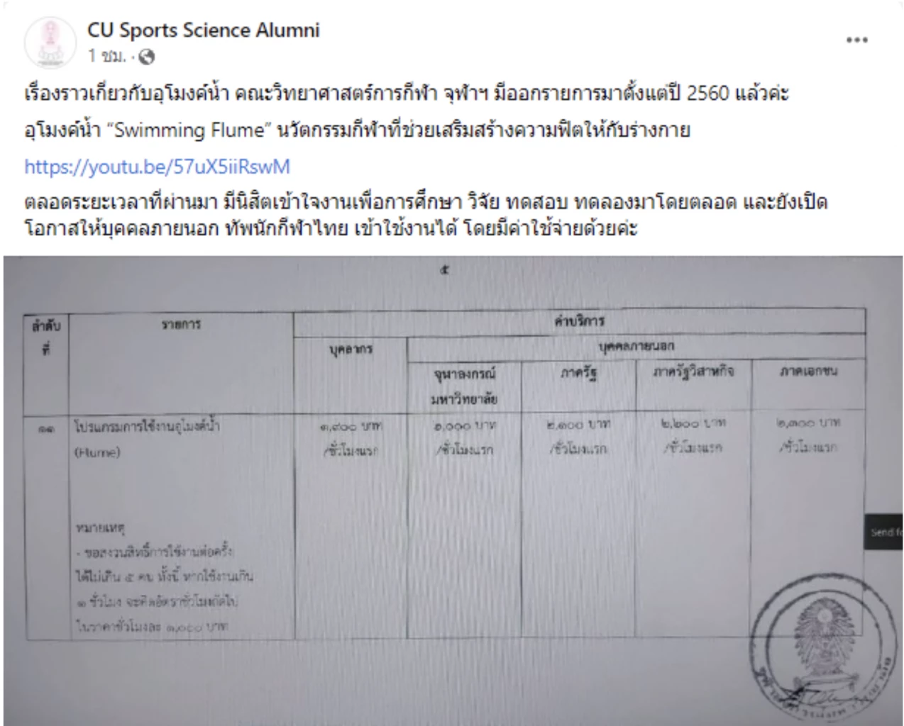 จุฬาฯ แจงดราม่าปม "โตโน่" ใช้อุโมงค์น้ำ คนภายนอกเสียค่าใช้จ่าย ไม่ได้ใช้ฟรี