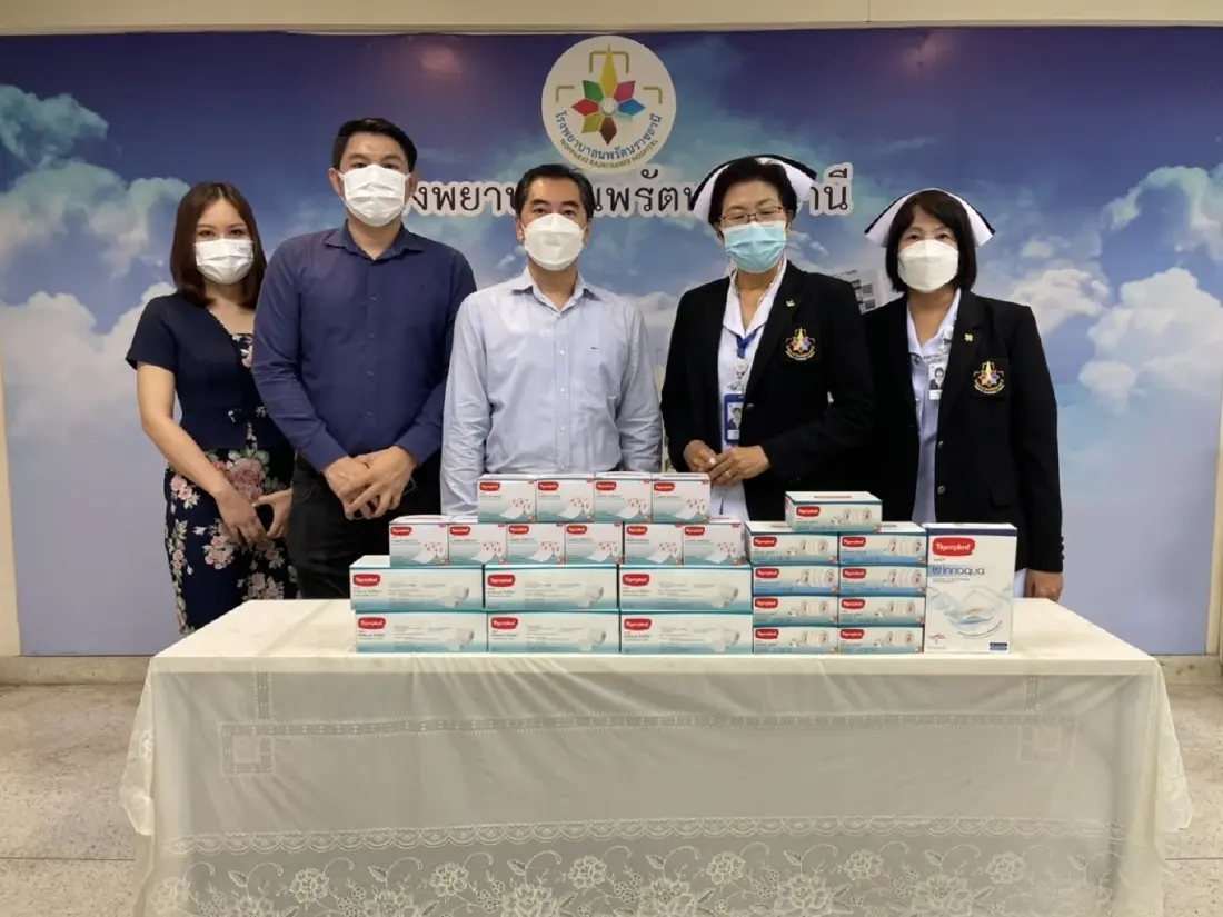 แผ่นปิดแผล “ไทเกอร์พล๊าส อินอควา” ที่วิจัยและพัฒนาโดย สถาบันนวัตกรรม ปตท.