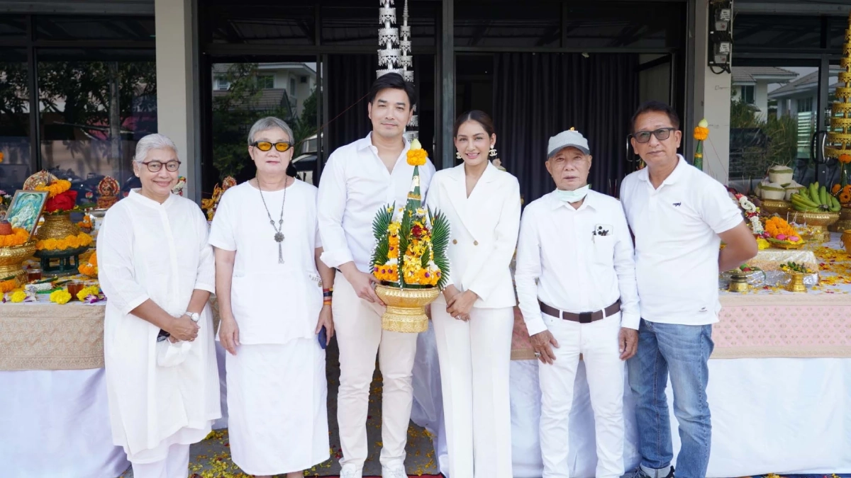 ครูก้อย-เจมส์ เรืองศักดิ์ บวงสรวงครบ 6 ปี โค้ชเตรียมตั้งครรภ์ให้ผู้มีลูกยาก    