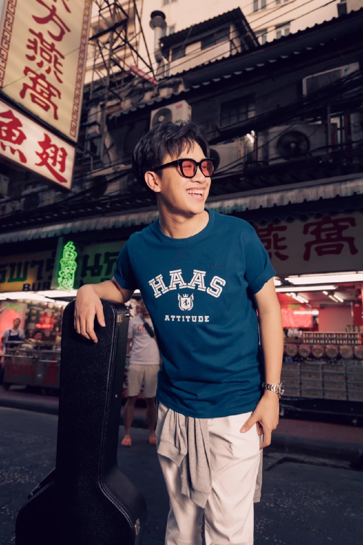 ติวเตอร์ ฐณวัฒน์ Brand Ambassador คนแรกของ haas แบรนด์เสื้อผ้าชั้นนำ Unisex 