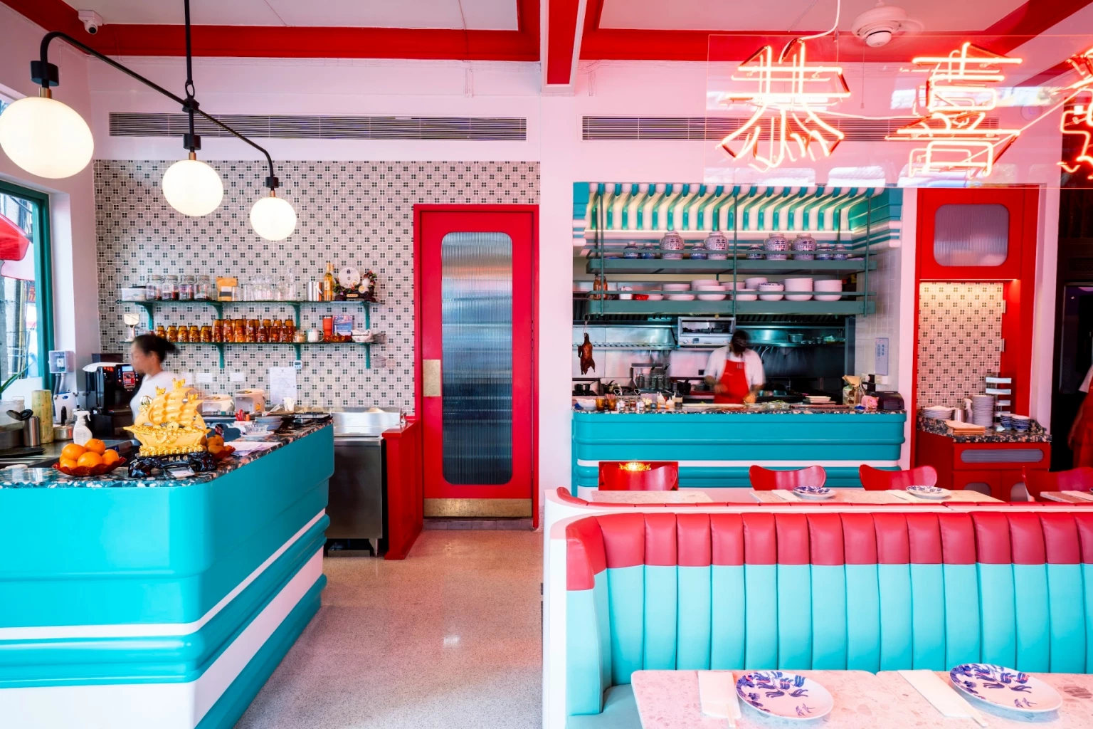 Vibrant contemporary restaurant