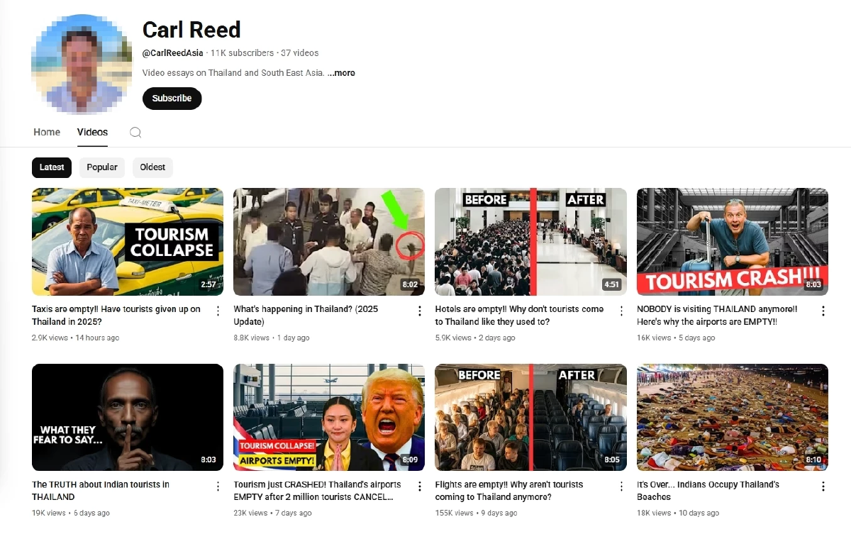 พบ YouTube กัมพูชาปลอม - ใช้ AI หลอกเป็นต่างชาติ บิดเบือนความจริง