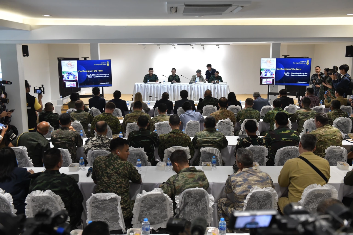 คำแถลงทางการ ไทยพาทูตทหารลงพื้นที่ชายแดน โต้กัมพูชา ไทยแค่ป้องกันตัว