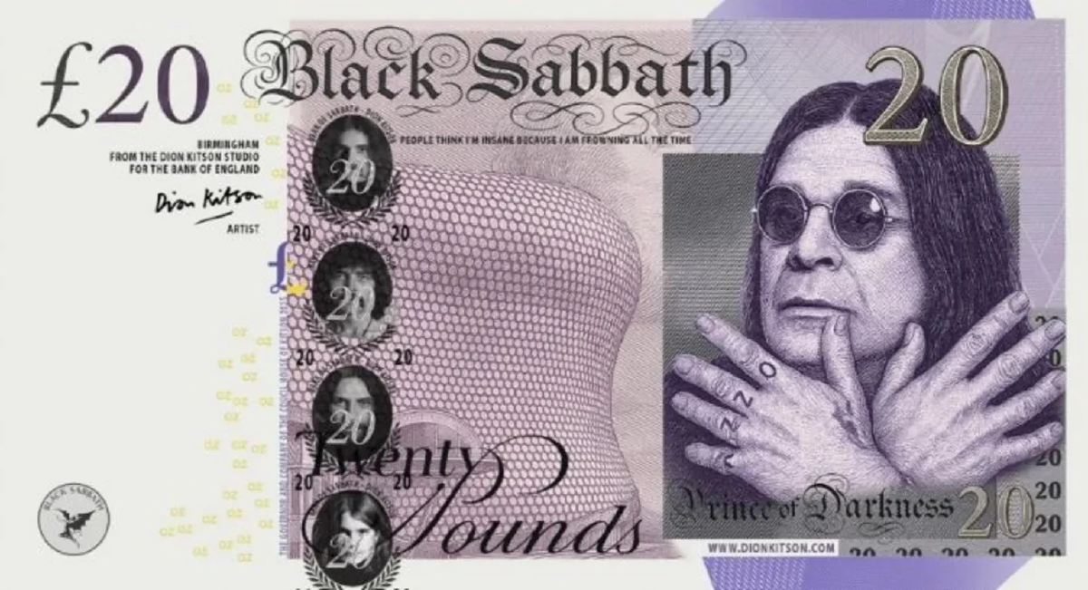 อังกฤษเตรียมเปิดจอง ‘ธนบัตร Ozzy Osbourne’ ผลิตออกมาแค่ 1,000 ใบ