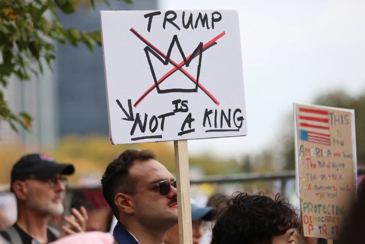 สหรัฐฯ ประท้วง "No Kings" ต่อต้านทรัมป์ ใช้อำนาจในทางมิชอบ