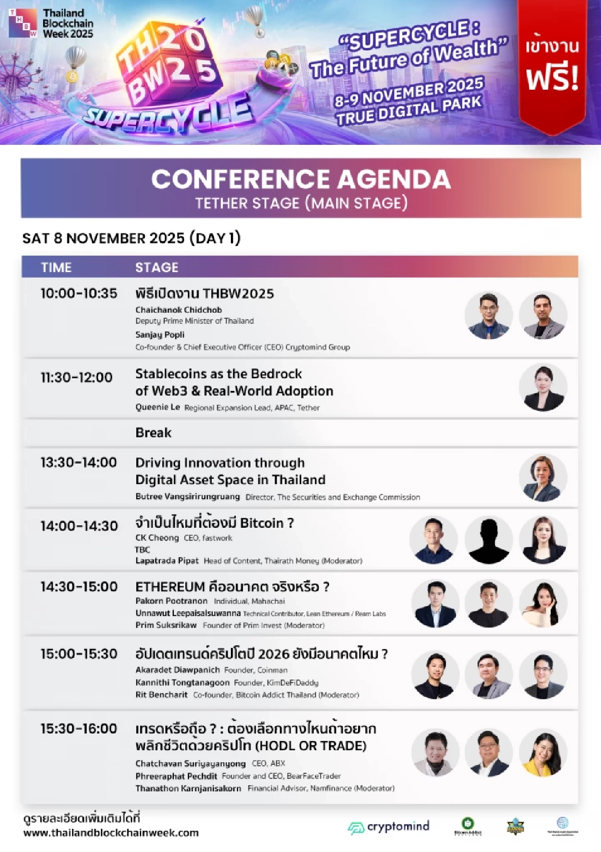 Thailand Blockchain Week 2025 มหกรรมงานบล็อกเชนและการเงินแห่งโลกอนาคต