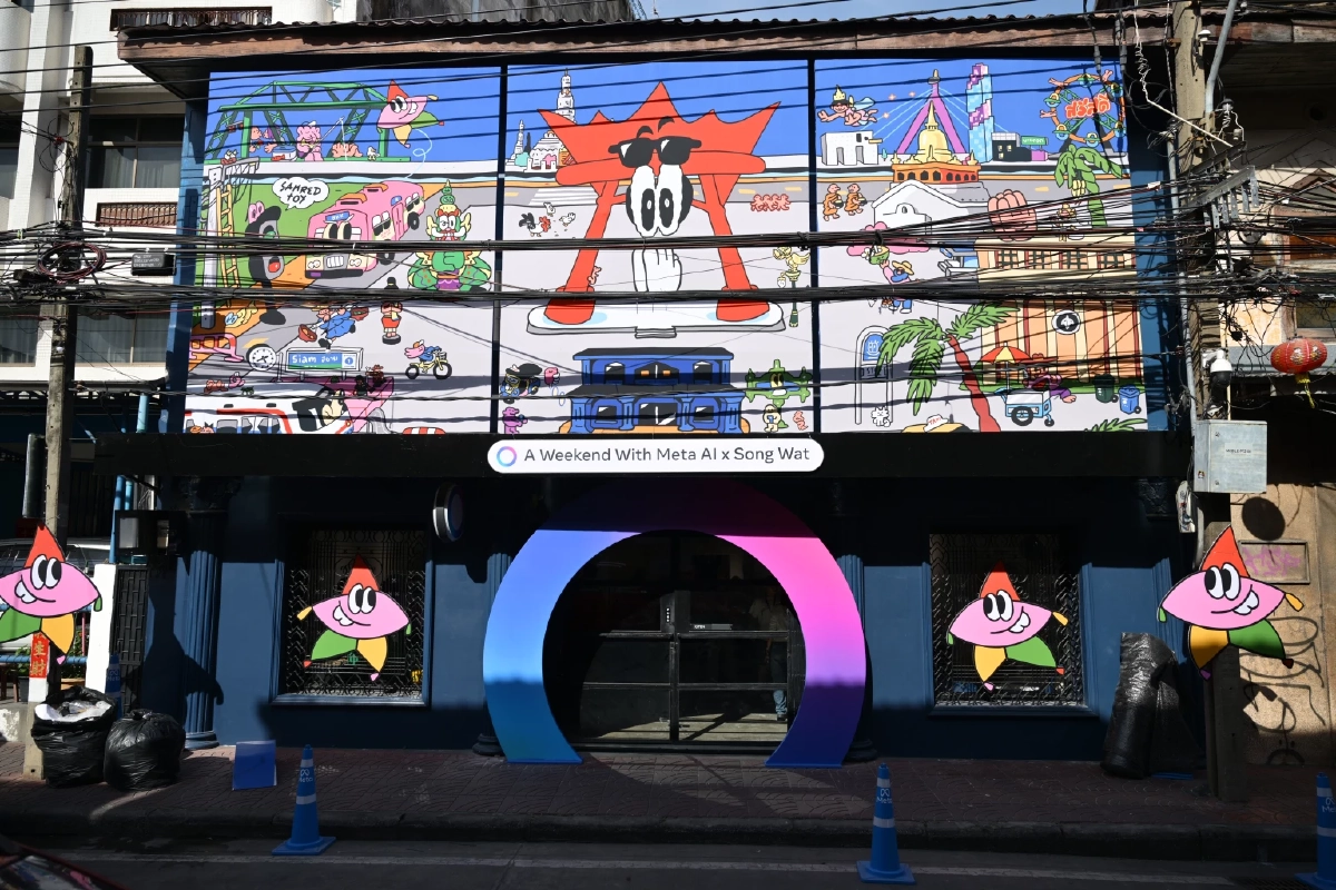 เมื่อย่าน \"ทรงวาด\" ถูกปลุกด้วย AI : \"A Weekend with Meta AI x Song Wat\"