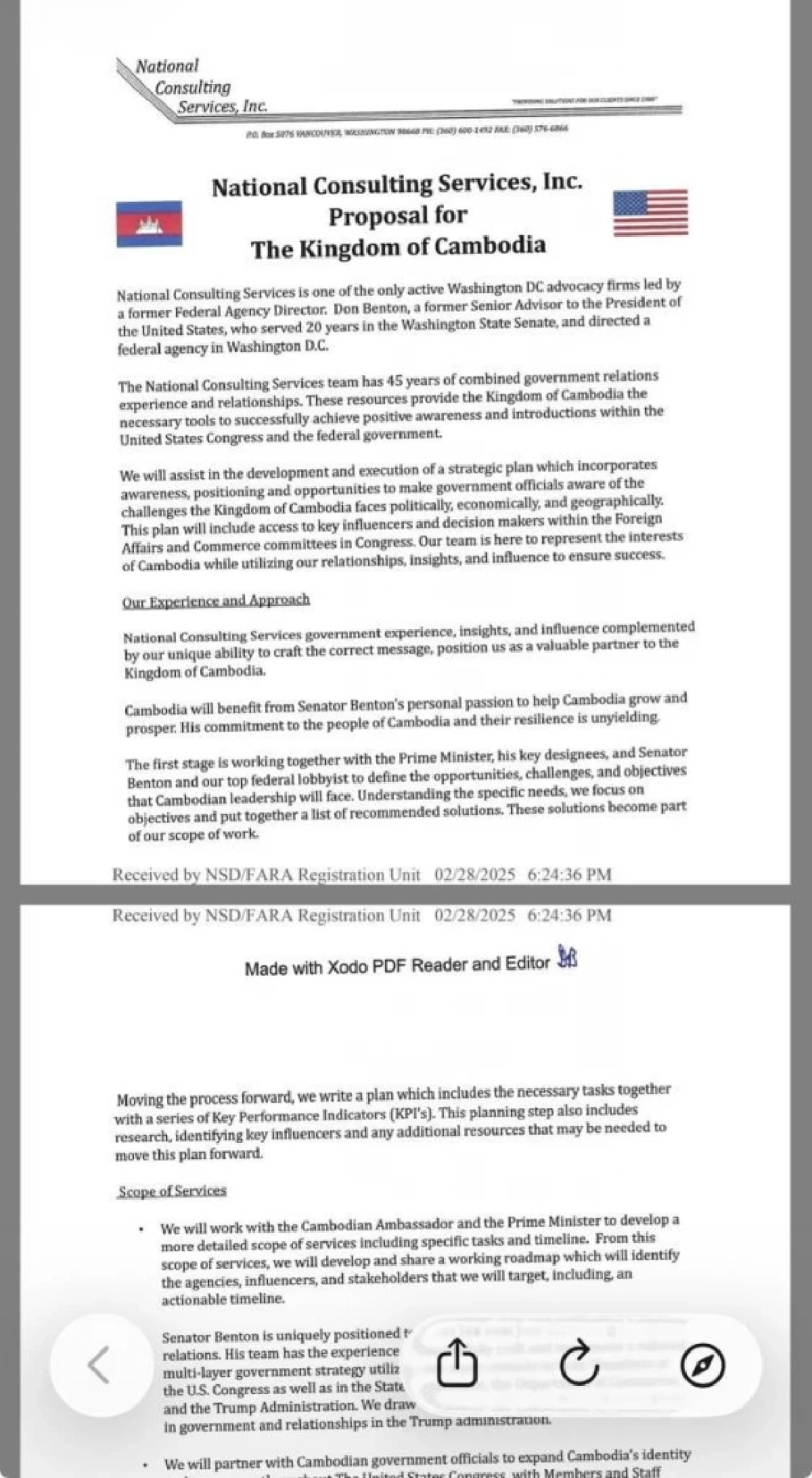 เปิดสัญญา กัมพูชาจ้างบริษัท "ล็อบบี้ยิสต์" ระดับโลก ทำสงครามข่าวสารสู้ไทย