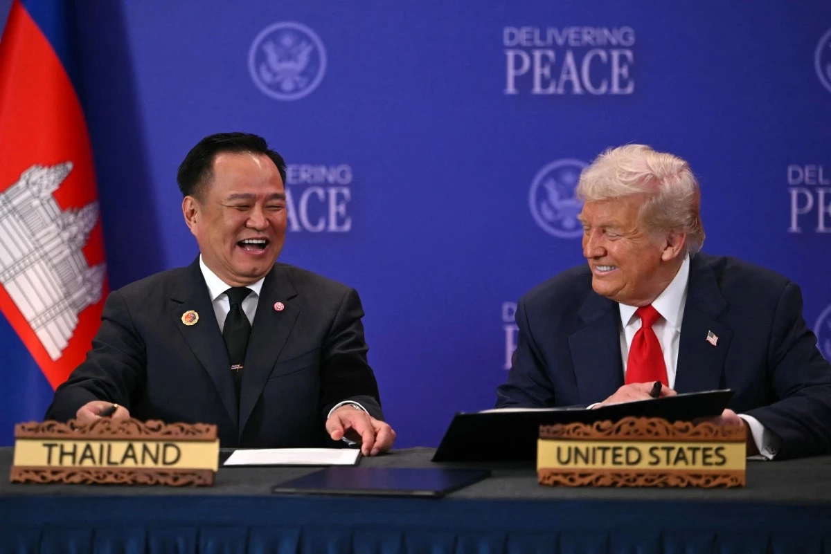 ใจความไม่ตรงกัน ? ทรัมป์โพสต์อ้าง ไทย-กัมพูชา ตกลงหยุดยิง มีผลวันนี้ - กลับสู่ ปฏิญญาร่วมฯ Credit ภาพ AFP