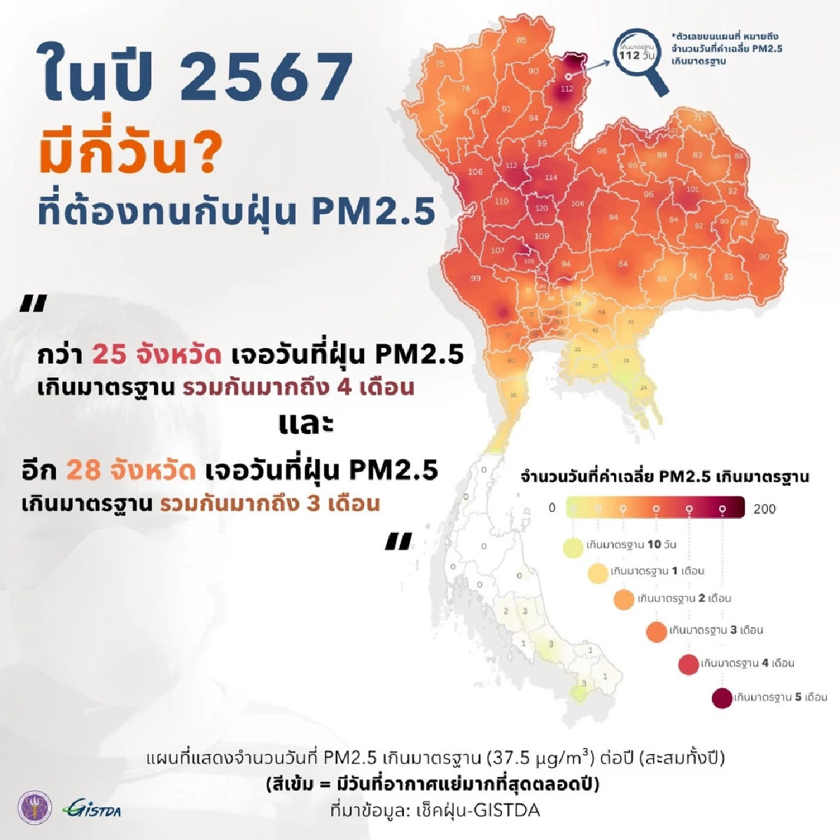 ข้อมูล สำนักงานพัฒนาเทคโนโลยีอวกาศและภูมิสารสนเทศ หรือ GISTDA