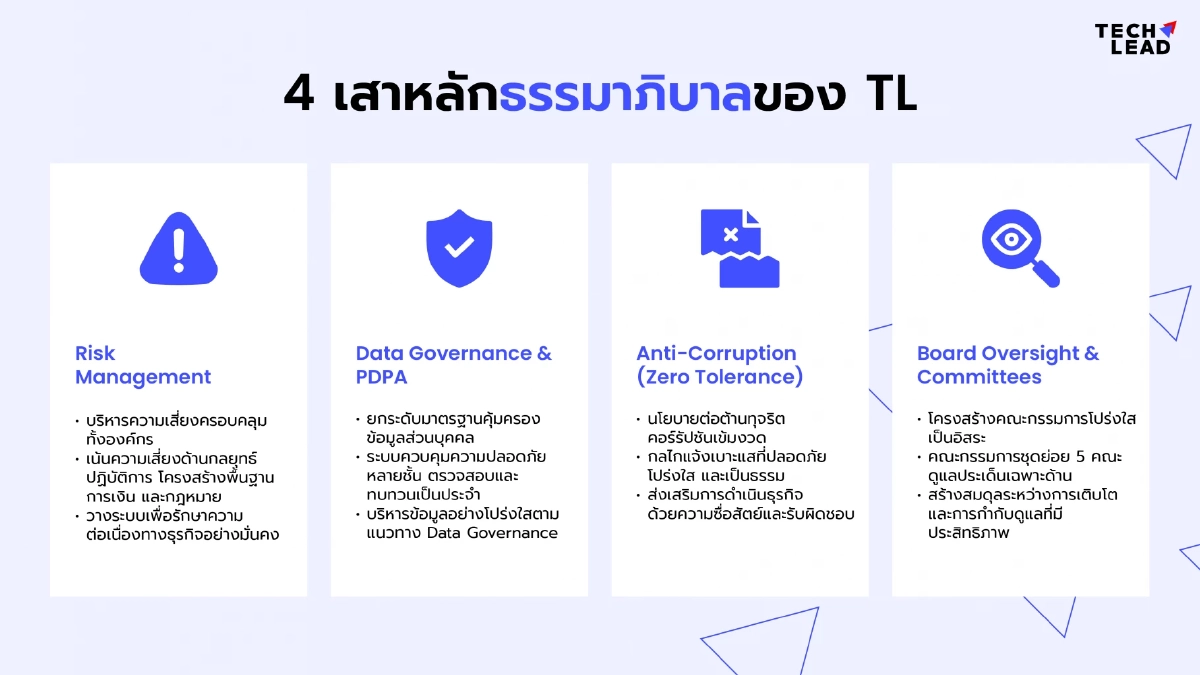 TL ชูนโยบาย "Zero Tolerance" Tech Company ต้องโตด้วยความโปร่งใส