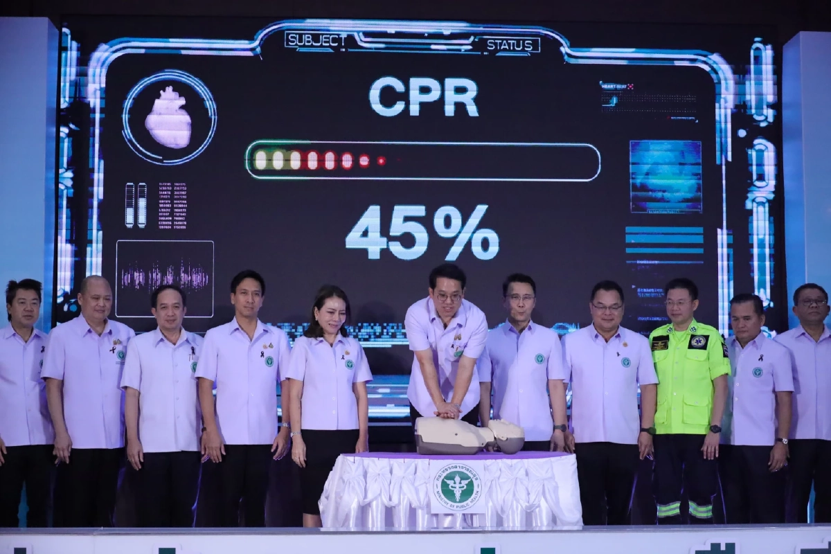 เปลี่ยน ‘ไทยมุง’ กลายเป็น ‘ไทยช่วย’ สพฉ. อบรม CPR กู้ชีพฉุกเฉิน 4 นาทีชี้ชะตา
