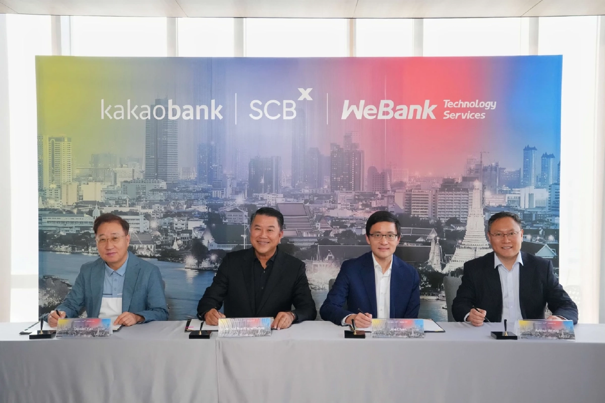 SCBX ผนึก KakaoBank-WeBank รุกพัฒนา Virtual Bank ขับเคลื่อนด้วย AI