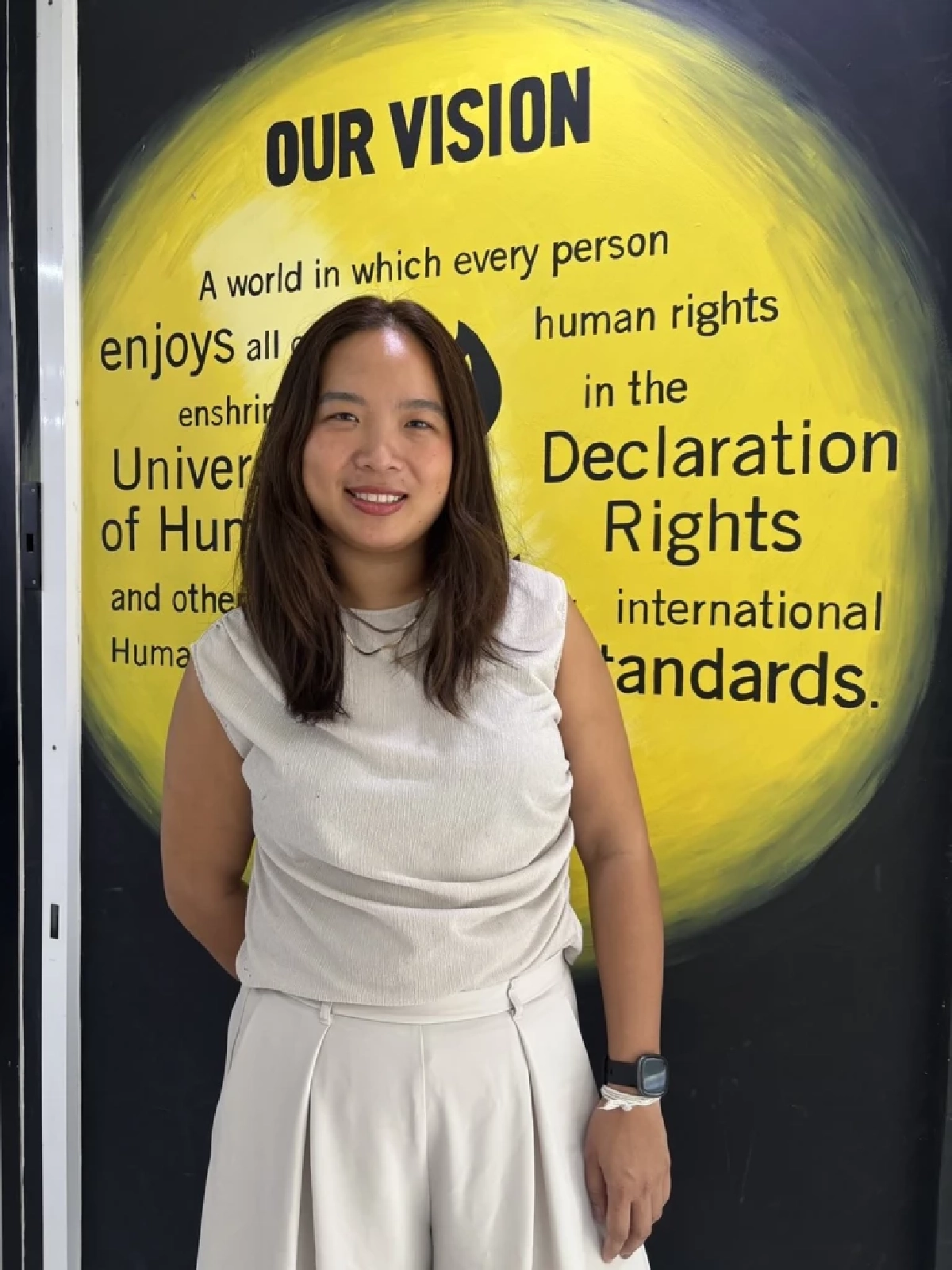 เพชรรัตน์ ศักดิ์ศิริเวทย์กุล จากแอมเนสตี้ อินเตอร์เนชั่นแนล ประเทศไทย