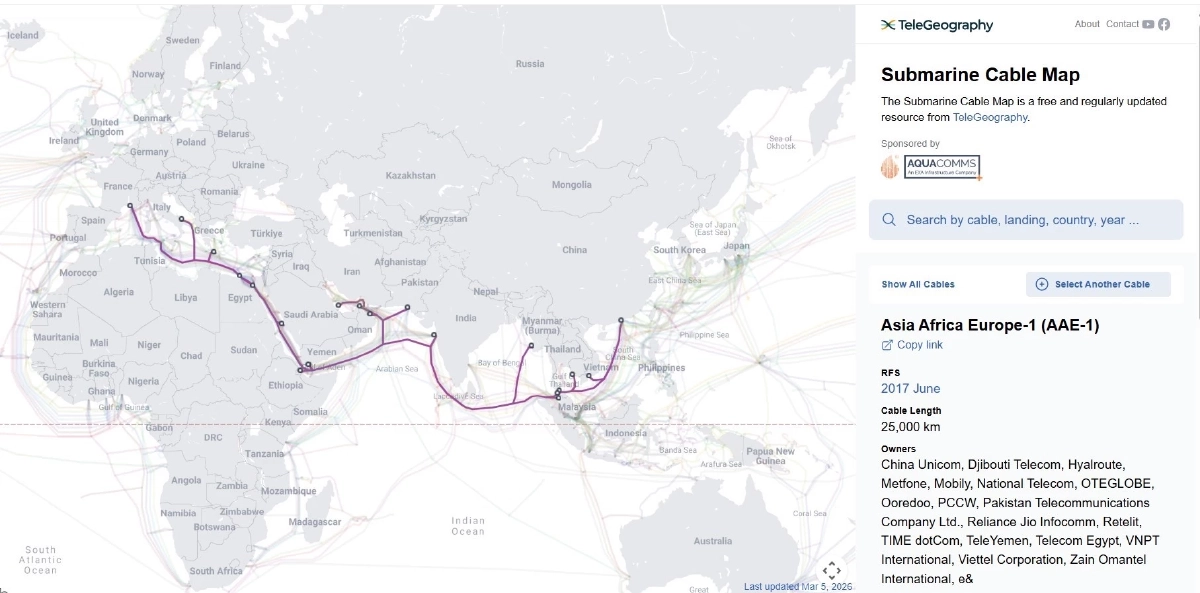 NT พร้อมรับมือ หากมีวิกฤติเคเบิลใต้น้ำตะวันออกกลาง การันตีเน็ตไทยไม่สะดุด