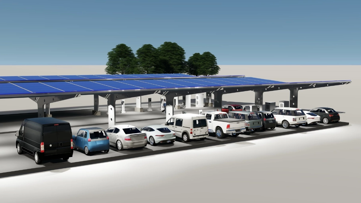 สวนนงนุชฯ สร้างสถานีชาร์จ EV พร้อมระบบโซลาร์เซลล์ที่จอดรถ รับเทรนด์พลังงาน