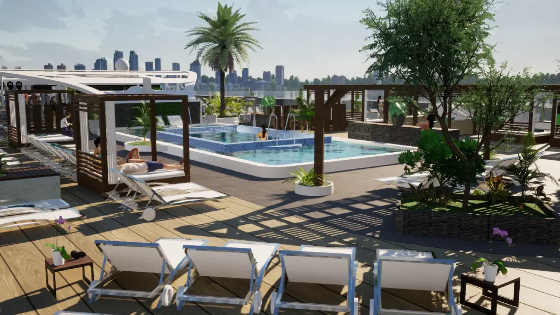 เรือสำราญพลังงานไฟฟ้า 100% ลำแรกของโลก ปล่อยมลพิษเป็นศูนย์