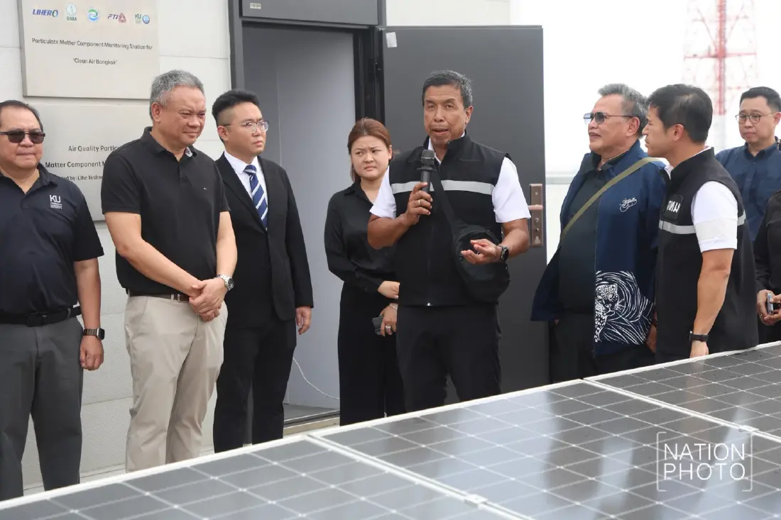 ชัชชาติเยี่ยมชม 'Superstation' เป็นมากกว่าแค่เครื่องวัดฝุ่น PM2.5