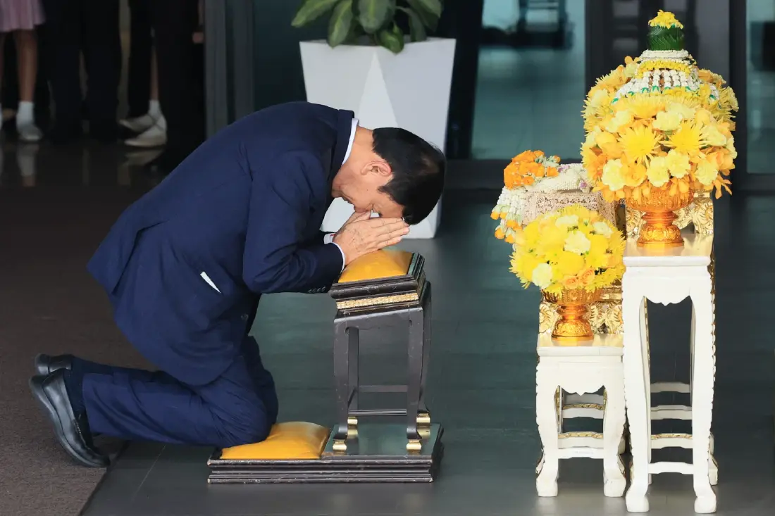 ไทม์ไลน์ทักษิณ: จากก้มกราบแผ่นดิน สู่บทเรียนเรือนจำและการพักโทษ ที่กำลังจะมาถึง... Credit ภาพ NATION PHOTO 