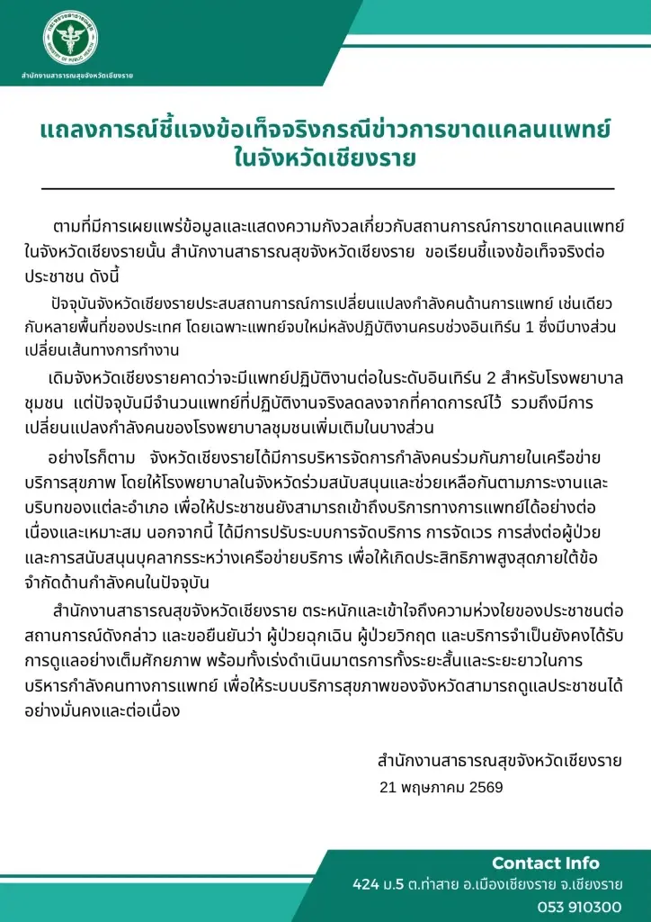 สรุปดราม่า 'หมอขาดแคลน' งานหนักเงินน้อย ยอดลาออกพุ่ง หนีไป รพ.เอกชน