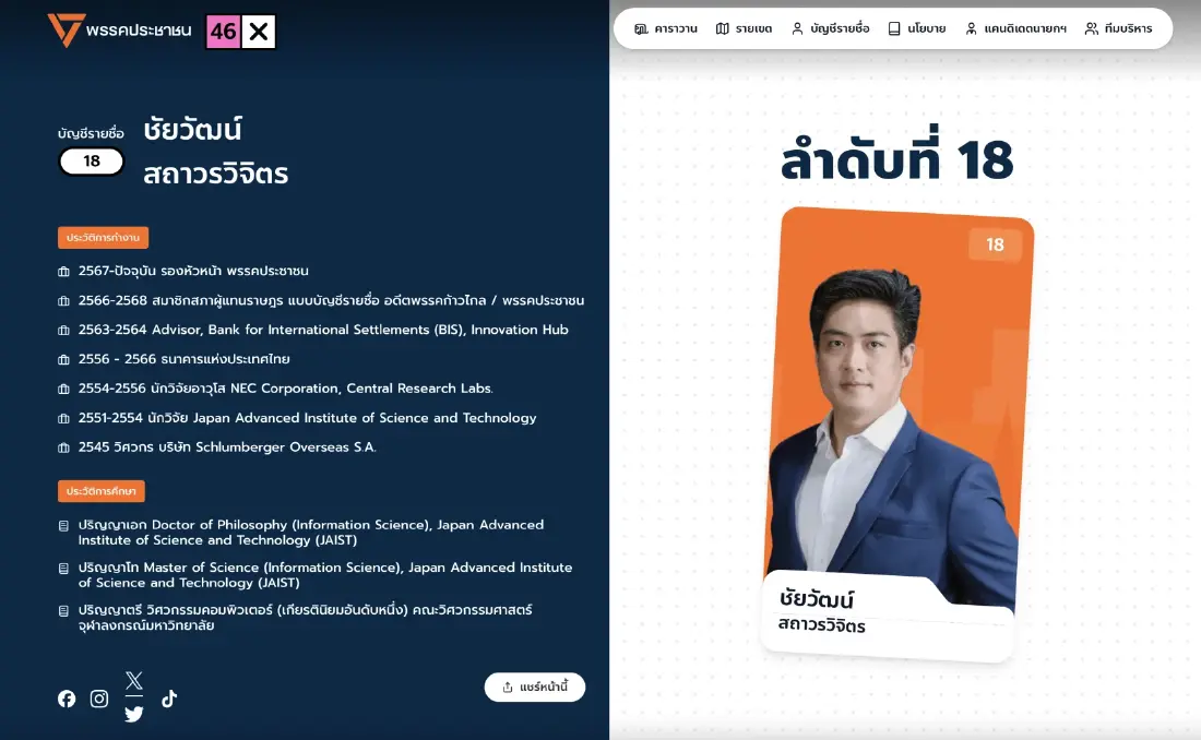 ปชน. เปิดตัว 'ดร.โจ' ชิงผู้ว่าฯ กทม. ชูแคมเปญ 'กรุงเทพง่ายๆ'