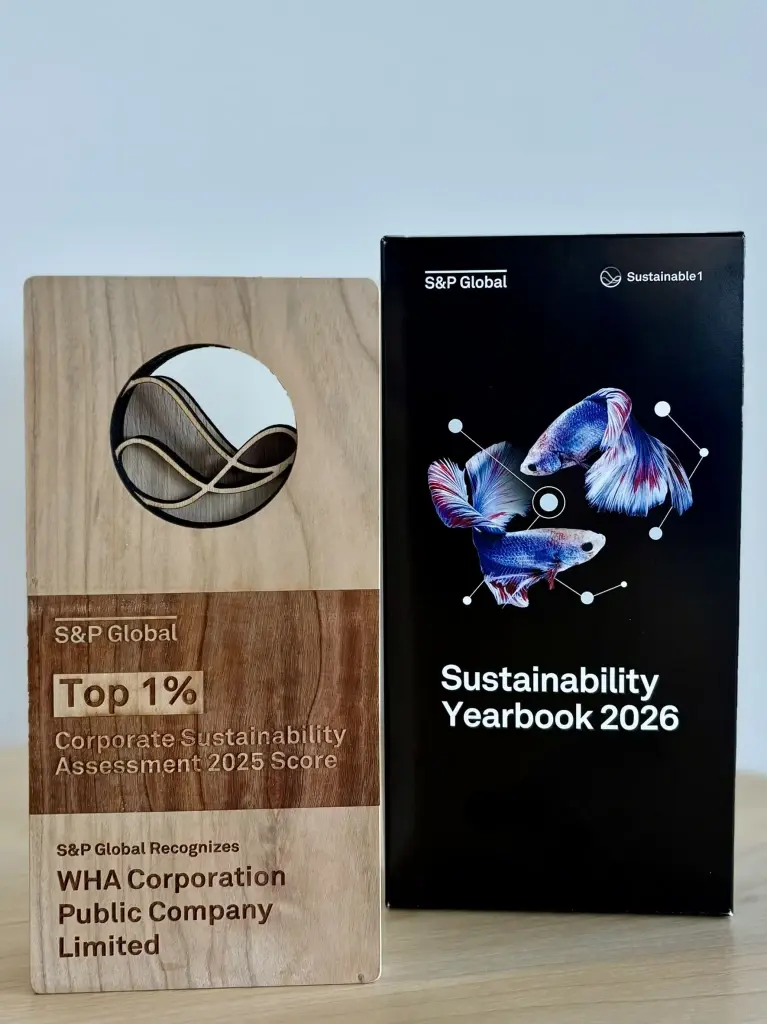 WHA Group คว้าอันดับ 1 ด้านความยั่งยืนระดับโลก 2 ปีซ้อน จาก S&P Global