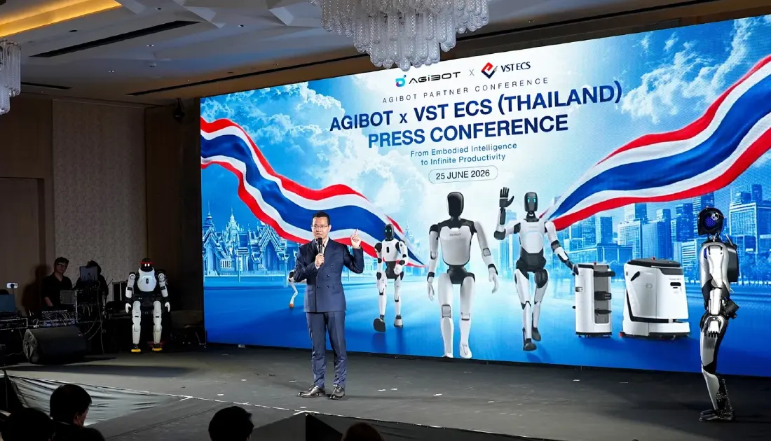 VST ECS จับมือ AGIBOT เตรียมจำหน่าย 'หุ่นยนต์ฮิวแมนนอยด์' ในไทย