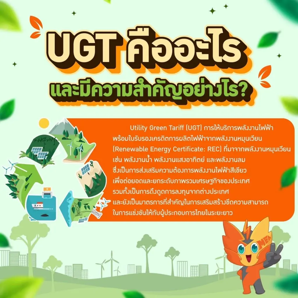 MEA เปิดรับลงทะเบียน UGT1 ประจำปี 2569 หนุนภาคธุรกิจใช้ไฟฟ้าสีเขียว