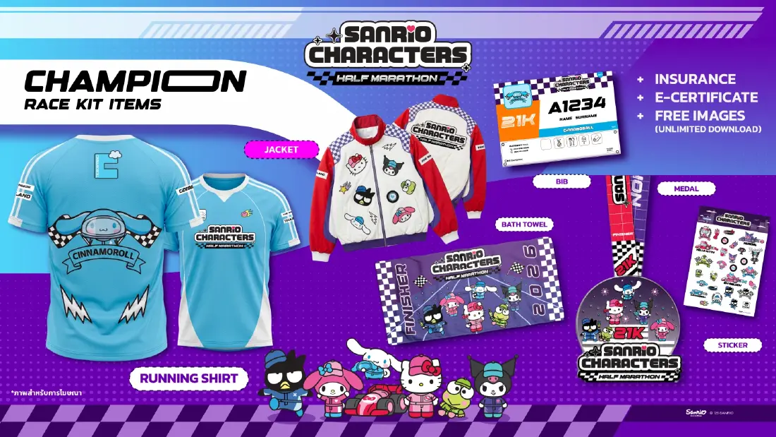 'วัน แบงค็อก' เปิดตัว 'Sanrio Characters Half Marathon' ครั้งแรกของเซาท์อีสเอเชีย