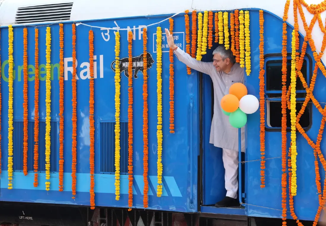 'รถไฟพลังงานไฮโดรเจน' ขบวนแรกจากอินเดีย ผลักดันการใช้พลังงานสะอาด