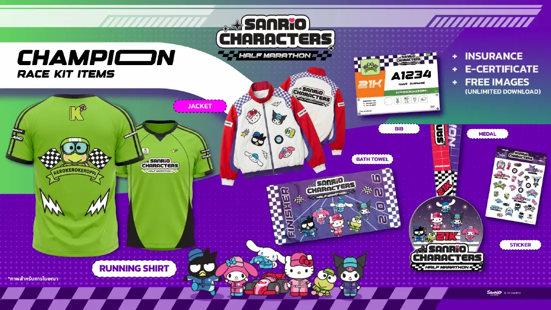 'วัน แบงค็อก' เปิดตัว 'Sanrio Characters Half Marathon' ครั้งแรกของเซาท์อีสเอเชีย