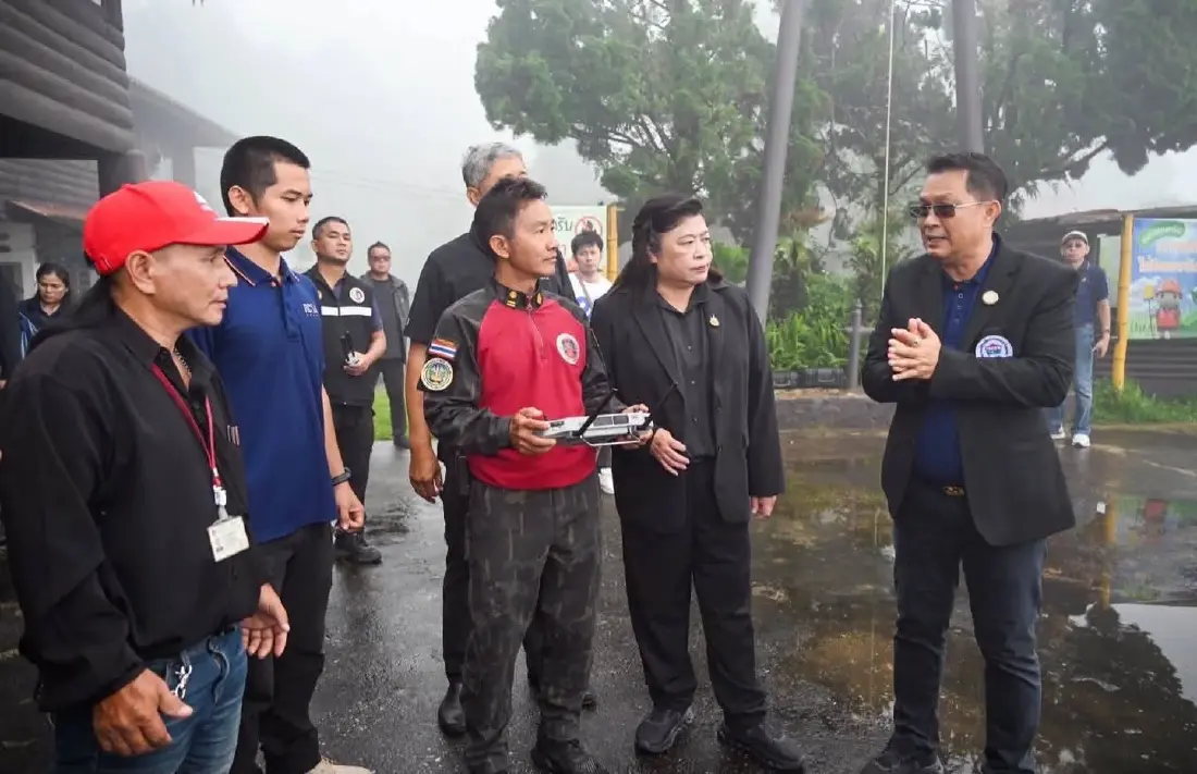 วช. เตรียมใช้โดรนป้องกันไฟป่าดอยตุง ลดหมอกควันเชียงราย