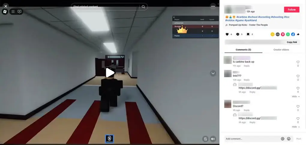 Roblox กับเกมจำลองโศกนาฏกรรมกราดยิง พื้นที่เชิดชูความรุนแรง?
