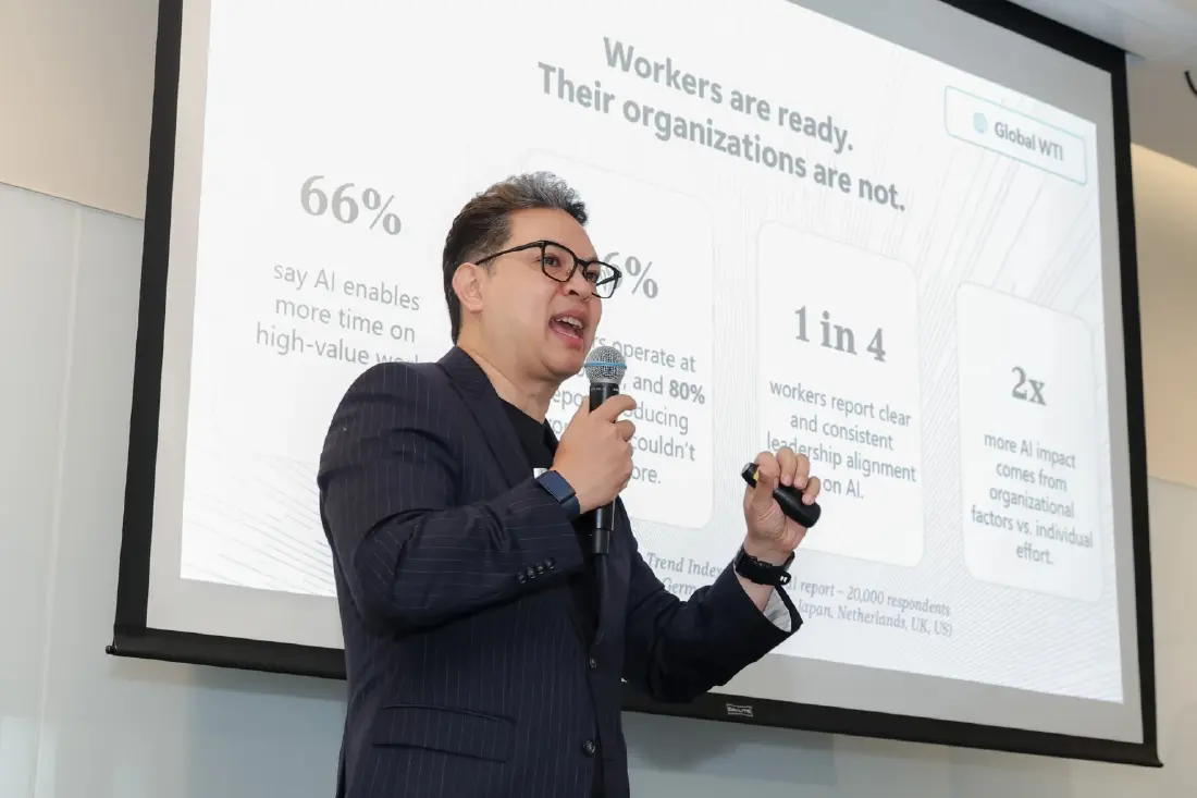 ไมโครซอฟท์ เผย คนไทยใช้ AI มากกว่าค่าเฉลี่ยโลก 'เท่าตัว' แต่ 60% ใช้แค่งานเดิมๆ