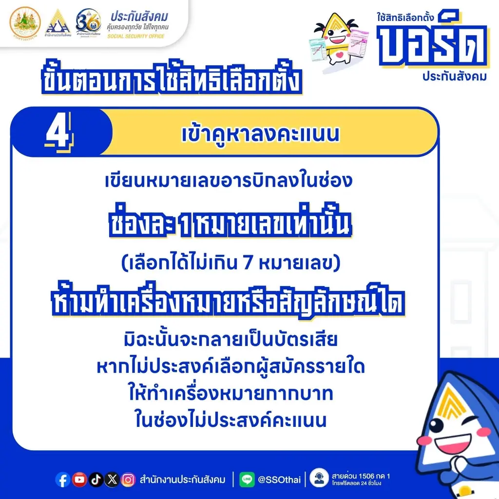 เปิดขั้นตอน-วิธีลงคะแนนเลือกตั้ง 'บอร์ดประกันสังคม' 27 ก.ย.นี้