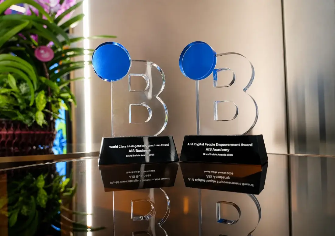 AIS คว้า 2 รางวัลใหญ่ Brand Inside Awards 2026 ผู้นำโครงสร้างพื้นฐาน
