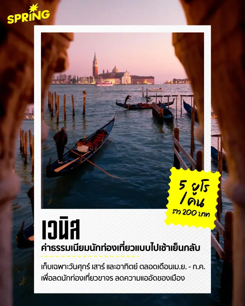 ทำไมทั่วโลกถึงพร้อมใจกัน เรียกเก็บ 'ค่าธรรมเนียมท่องเที่ยว'