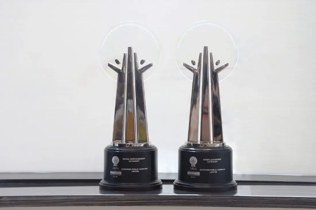 CKPower คว้า AREA Awards 5 ปีซ้อน ตอกย้ำผู้นำพลังงานหมุนเวียน