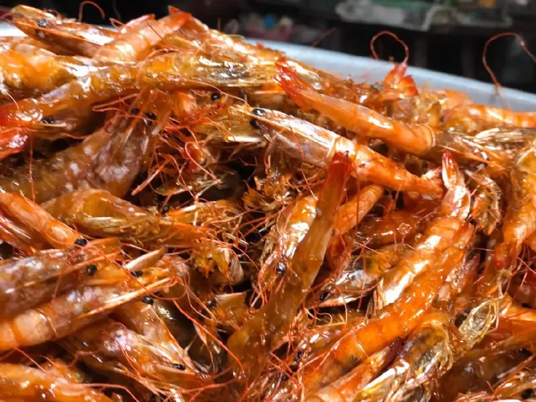 กุ้งเหยียดป้าสุนทร บ้านสาขลา