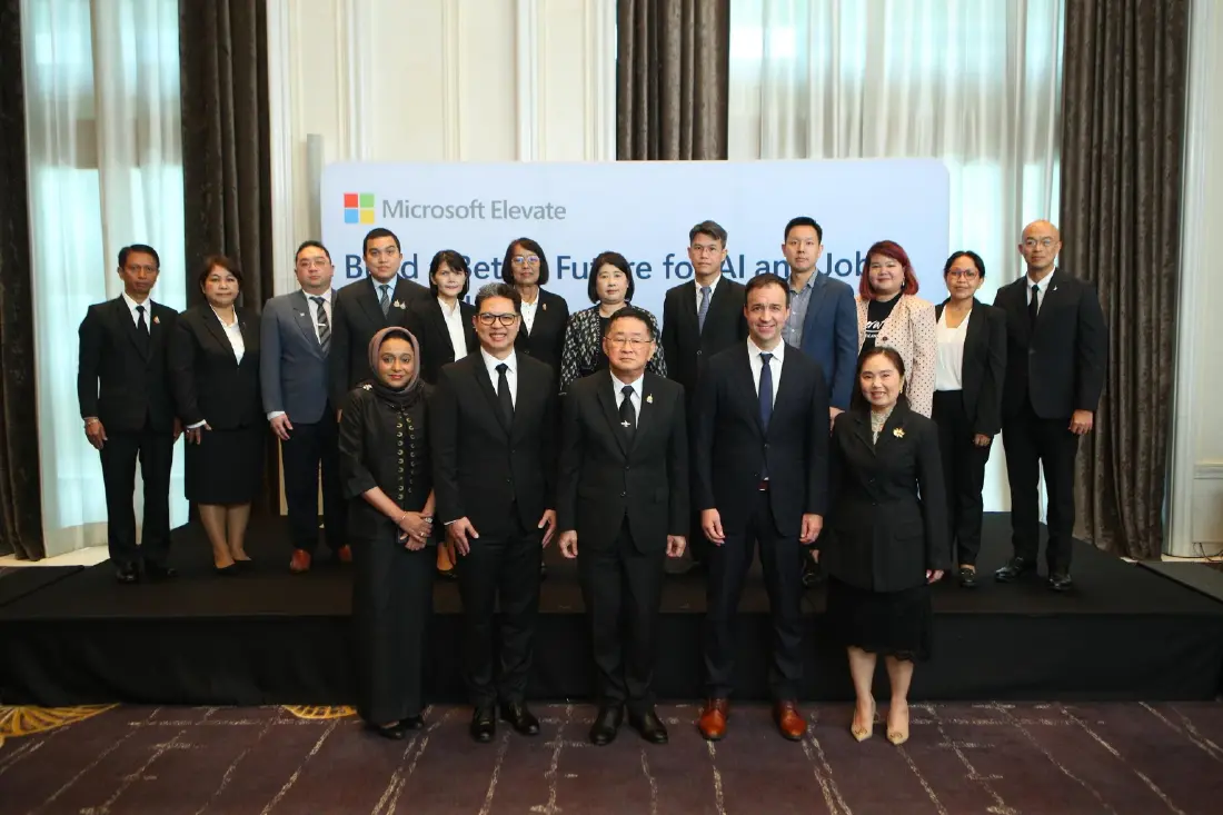 Microsoft Elevate AI and Jobs for Thailand อัปสกิลแรงงานไทย  เชื่อมทักษะ AI สู่จ้างงานจริง