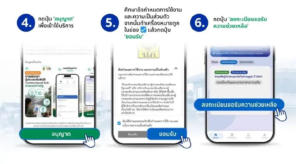 เปิดเงื่อนไข-วิธีลงทะเบียน 'เงินเยียวยาน้ำท่วม' ผ่านแอปทางรัฐ