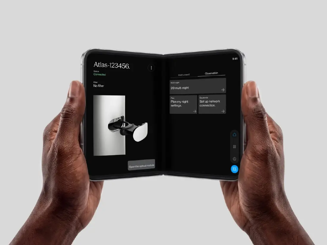 'Atlas' กล้องโทรทรรศน์อัจฉริยะแยกส่วน เปลี่ยนเลนส์ได้รุ่นแรกของโลก