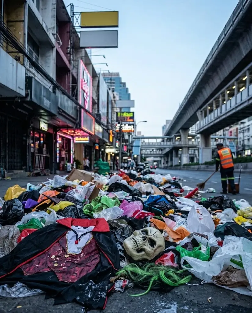 ‘ฮาโลวีน’ จบในคืนเดียว แต่..ขยะอยู่ต่ออีกหลายสิบปี  สู่ Fast Fashion ที่มาในคืนวันหลอน