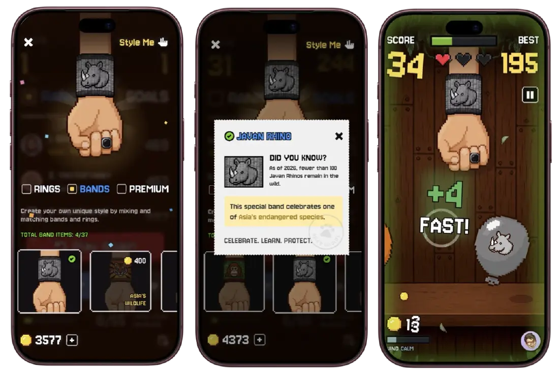 'That's My Balloon' เจอสัตว์ใกล้สูญพันธ์ห้ามทำร้าย เกมอนุรักษ์สัตว์ บน App Store
