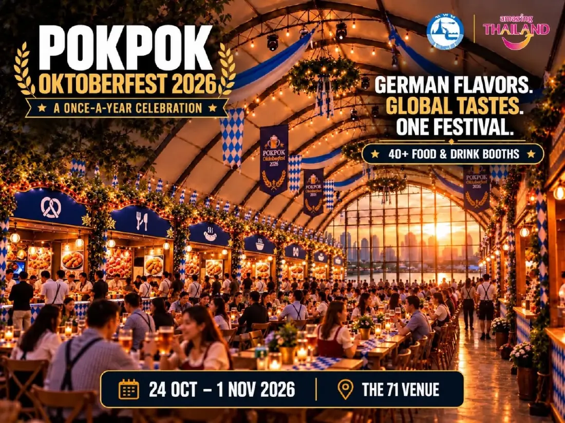 'PokPok Oktoberfest 2026' ยกบรรยากาศ Oktoberfest สู่ริมแม่น้ำเจ้าพระยา
