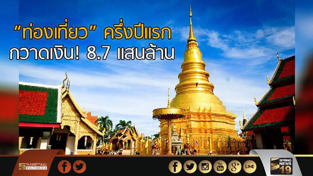 "ท่องเที่ยว" ครึ่งปีแรก กวาดเงิน! 8.7 แสนล้าน "ท่องเที่ยว" ครึ่งปีแรก กวาดเงิน! 8.7 แสนล้าน