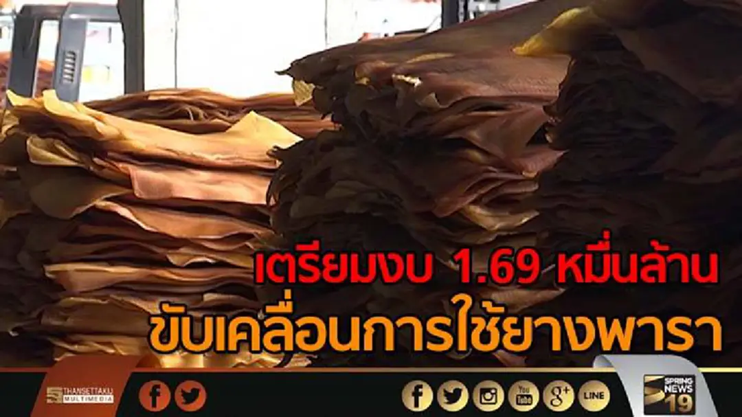 ก.เกษตรและสหกรณ์เตรียมงบ 16,925 ล้านบาทขับเคลื่อนการใช้ยางพารา ก.เกษตรและสหกรณ์เตรียมงบ 16,925 ล้านบาทขับเคลื่อนการใช้ยางพารา